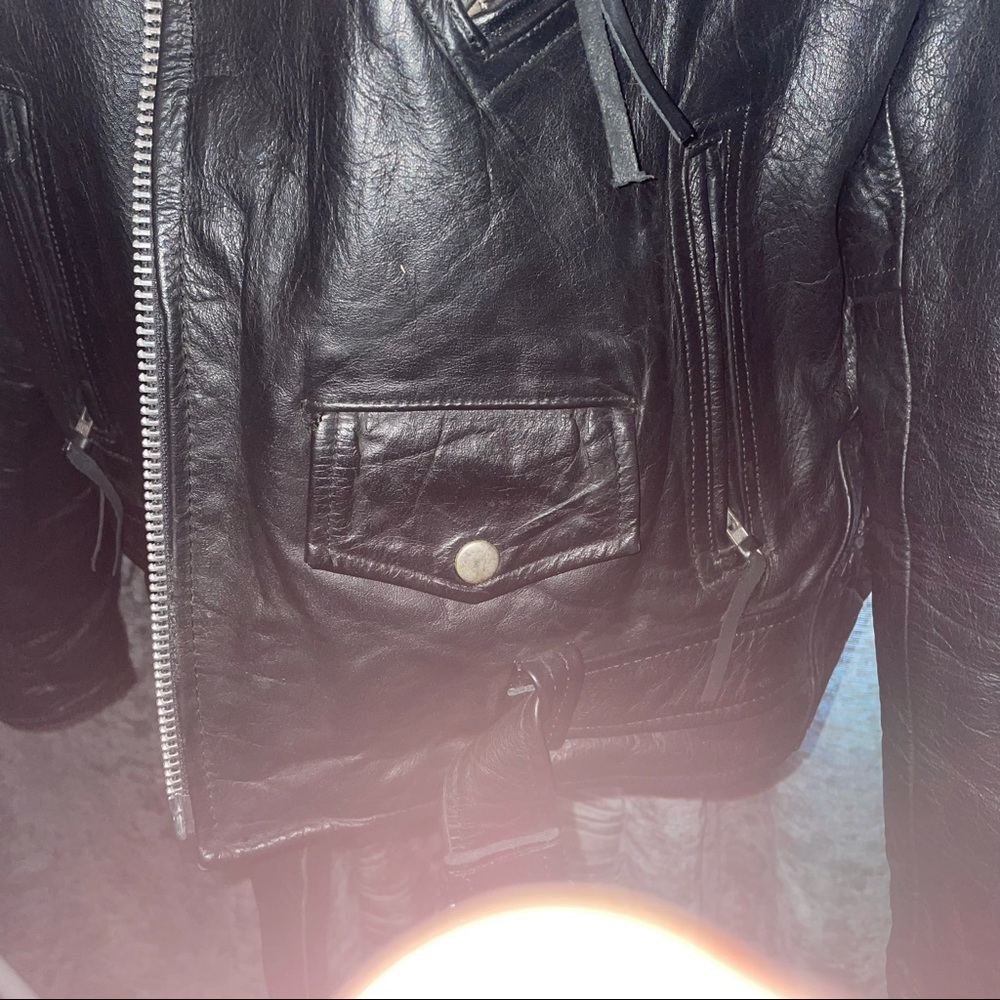 Fmc leather biker jacket size 46 smoke and pet friendly - Picture 5 of 5